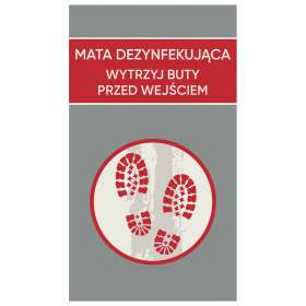 Mata dezynfekcyjna Wytrzyj buty 85 x 150 cm