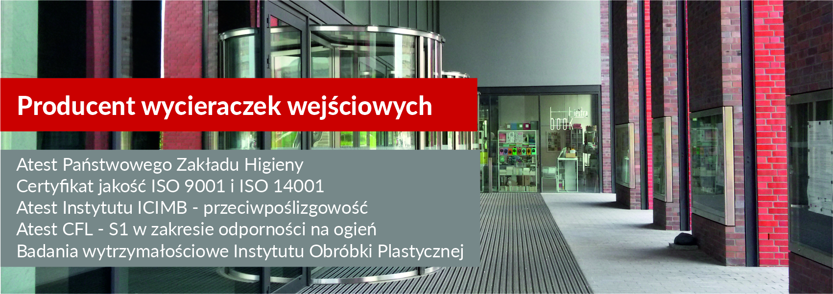 Producent wycieraczek wejściowych