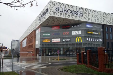 Sukcesja Shopping and Entertainment Center, Łódź wycieraczki aluminiowe